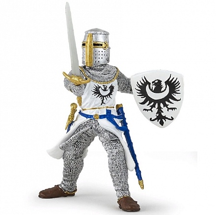 Игровая фигурка - Белый рыцарь с мечом 